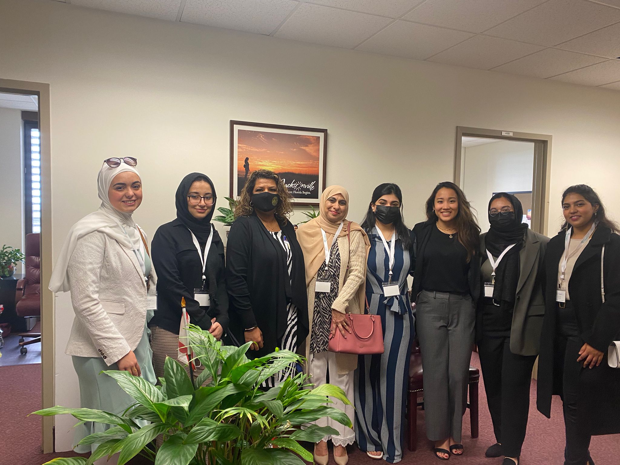 Meeting with Senator Audrey Gibson's Aide Farisha Hamid at the Florida State Capitol